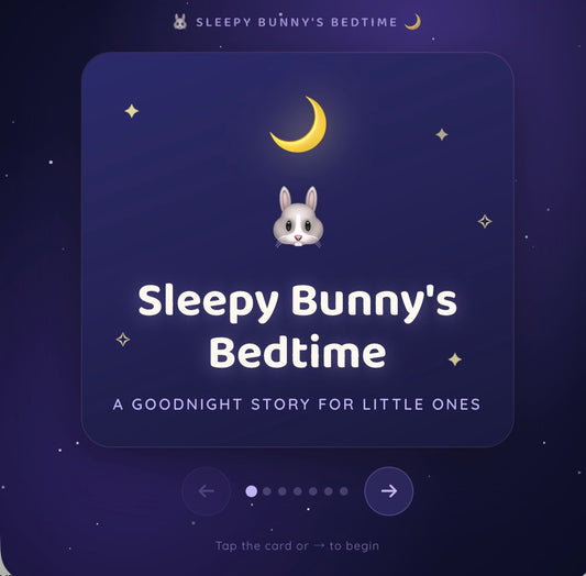 Sleepy Bunny's Bedtime — Interactive Storybook