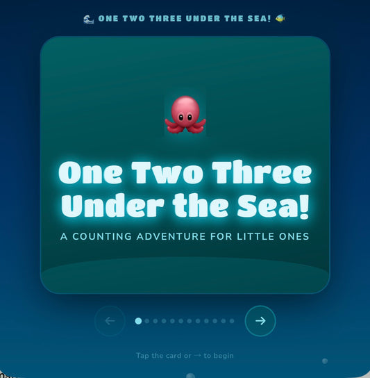 One Two Three Under the Sea — Interactive Counting Book